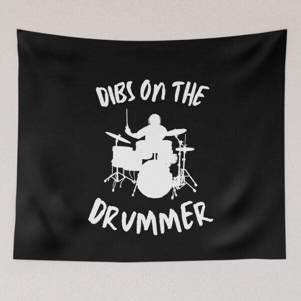 Item preview, Dibs on The Drummer Musical Instrument Drum Lover Musician Band Events designed and sold by MouDantArts.