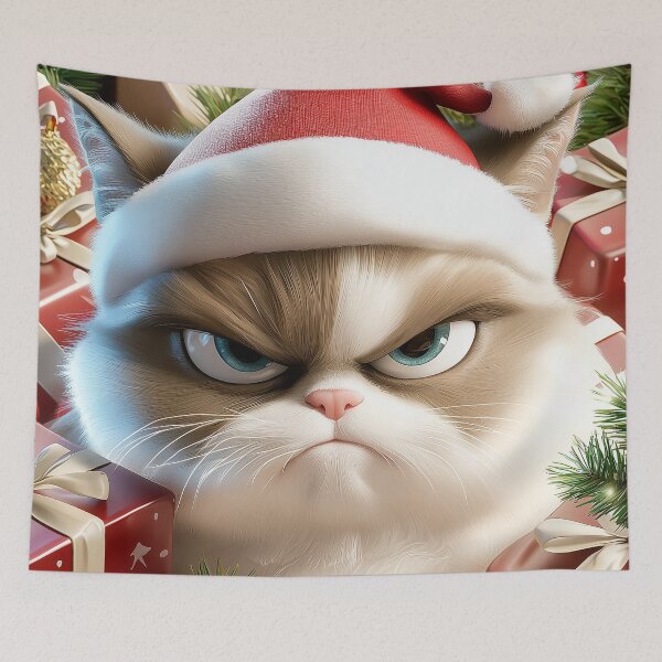 Item preview, The Grumpiest Christmas Cat designed and sold by silp159.
