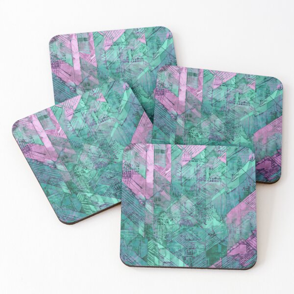 Item preview, Print of Sea Green and Magenta dripped together - dePace' designed and sold by mrpropcake.