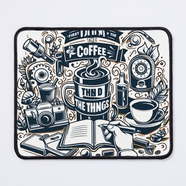 Item preview, FIRST I DRINK THE COFFE THEN I DO THE THINGS,Cute tshirt designed and sold by idizayilstore.