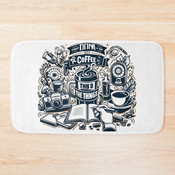 Item preview, FIRST I DRINK THE COFFE THEN I DO THE THINGS,Cute tshirt designed and sold by idizayilstore.