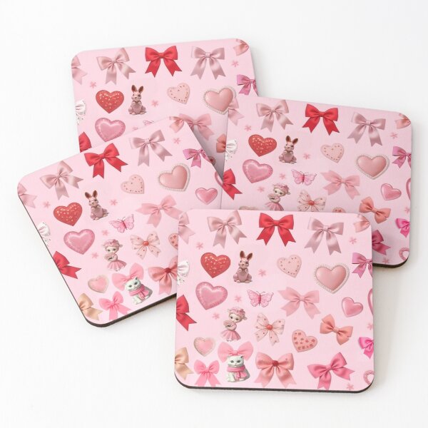 Item preview, PINK COQUETTE GIRLY RIBBONS VINTAGE AESTHETIC ART designed and sold by Arts4U.