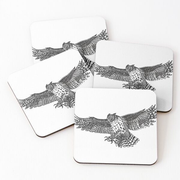 Item preview, Owl In Flight designed and sold by pinkyjainpan.