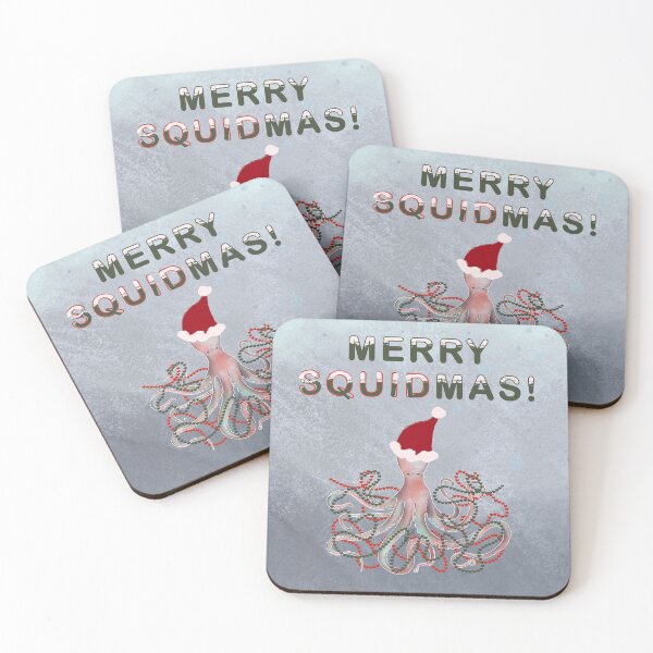 Item preview, MERRY SQUIDMAS! designed and sold by the-coin-jar-co.