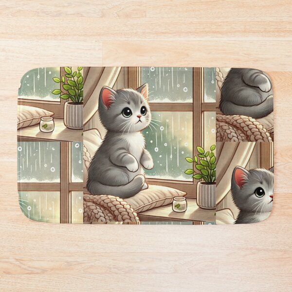 Item preview, Raindrop Reflections: A Cozy Cat's Dream designed and sold by muitee.