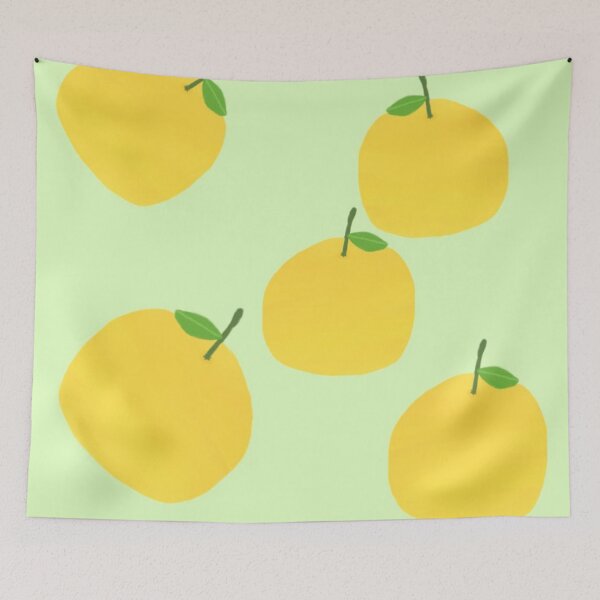 Item preview, Colorful Artistic Illustration Of oranges With Leaves  designed and sold by Beautiful art store.