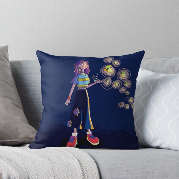 Item preview, Girl on a night of fireflies designed and sold by racalari.