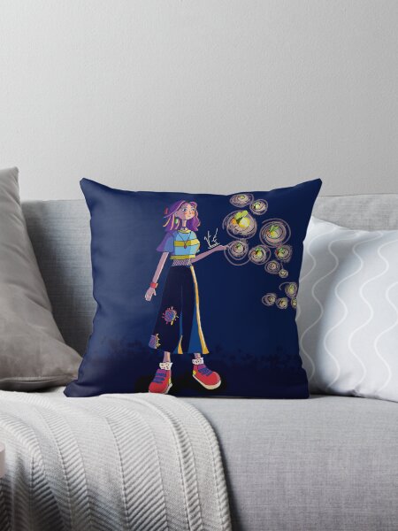 Item preview, Girl on a night of fireflies designed and sold by racalari.