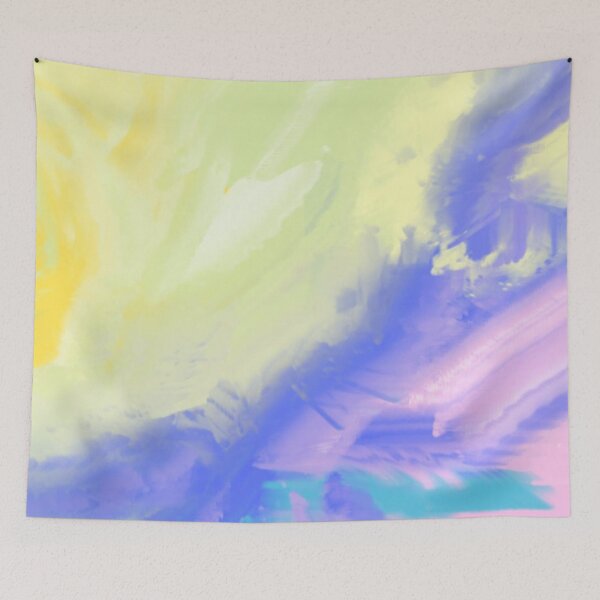 Item preview, Vibrant Abstract Painting With Pastel Colors and Dynamic Brush Strokes designed and sold by Beautiful art store.