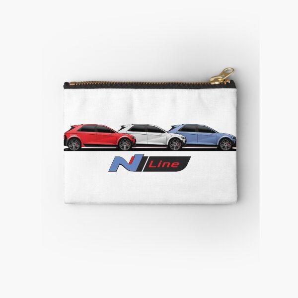 Item preview, Ioniq 5 N line Red White Blue illustration designed and sold by blackdogshop.