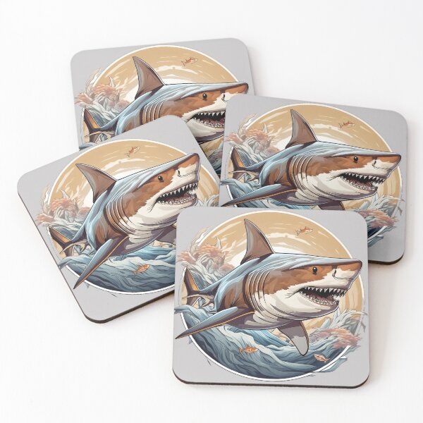 Item preview, Great White Shark Ocean Design designed and sold by BeachBreezyVA.