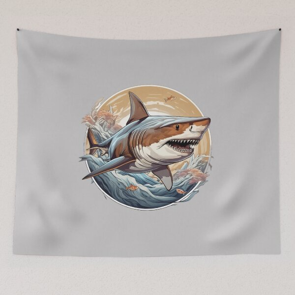 Item preview, Great White Shark Ocean Design designed and sold by BeachBreezyVA.