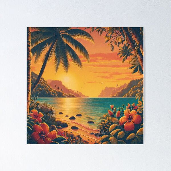 Item preview, Tropical Sunset Glow designed and sold by GoddessTropics.