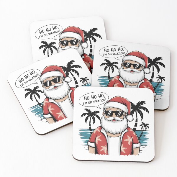 Item preview, HO HO HO IM ON VACATION - SANTA CLAUS CHRISTMAS HOLIDAY designed and sold by HoneyBlizz.