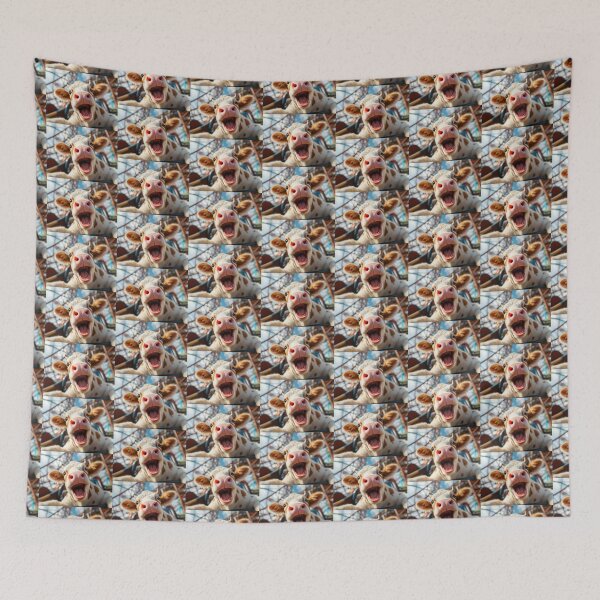 Item preview, Adorable baby cow on a roller coaster,open-mouthed in shock designed and sold by AlwaysHome.