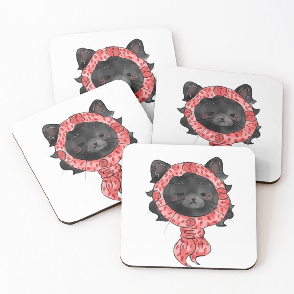 Item preview, Cute pomegranate kitty cat designed and sold by orangey-creates.