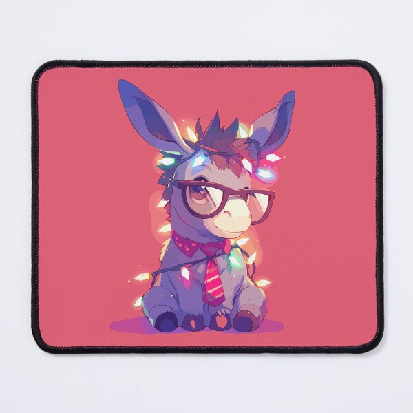 Item preview, Corporate donkey tangled in Christmas lights designed and sold by etherElric.