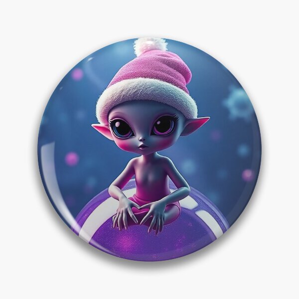 Item preview, Purple Xmas Alien designed and sold by Pebbledrops.