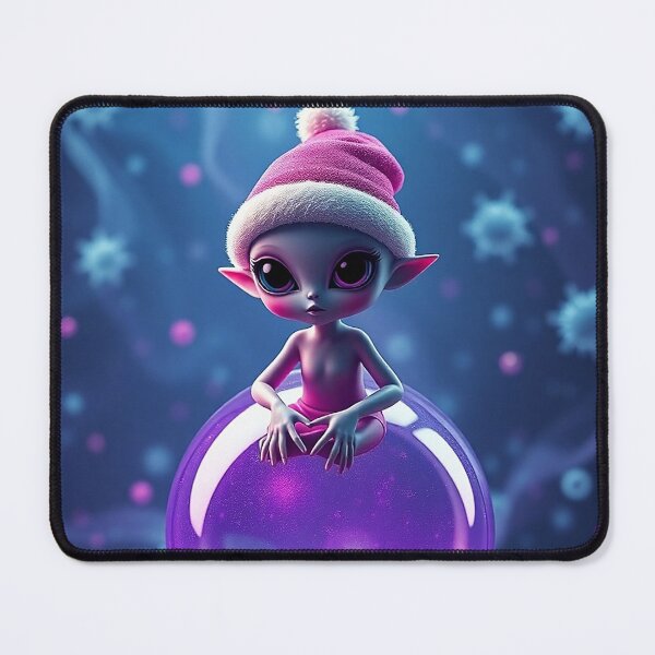 Item preview, Purple Xmas Alien designed and sold by Pebbledrops.