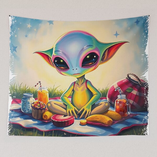Item preview, Picnic alienígena designed and sold by MysticalSVK.