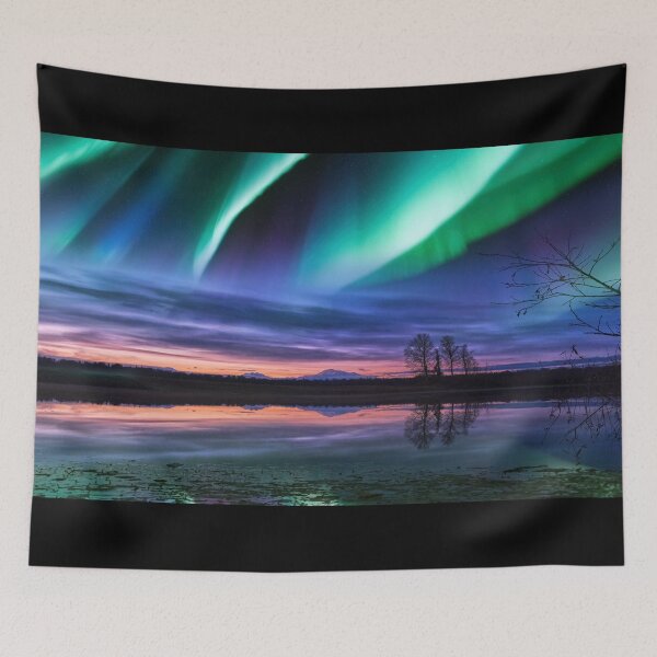 Item preview, Alaska Aurora Borealis - USA Denali Late Sunset designed and sold by Adam Gormley.