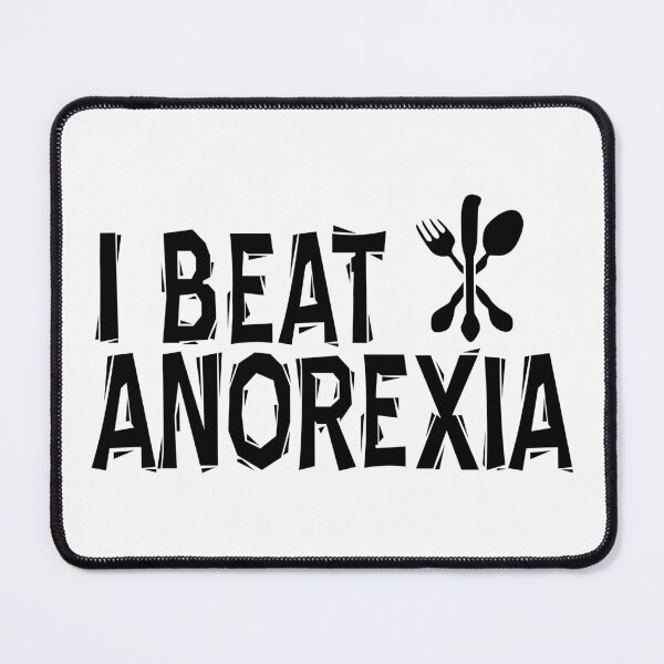 Item preview, I Beat Anorexia (Black Version) designed and sold by asbno19.