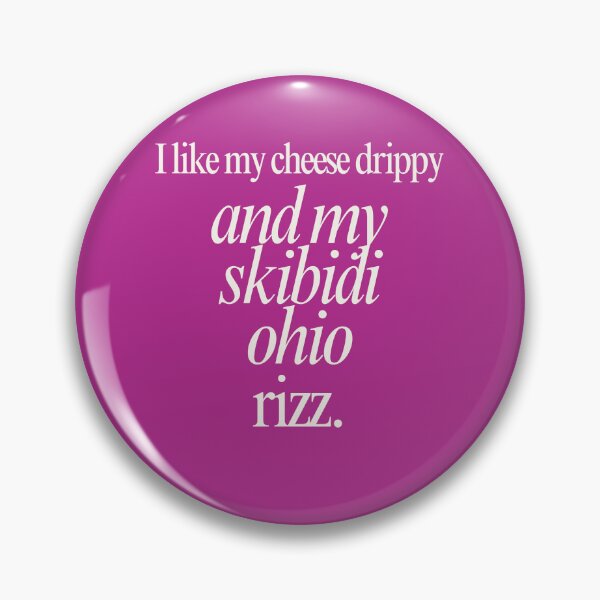Artikelvorschau, Ich mag meinen Cheese Drippy und meinen Skibidi Ohio Rizz entworfen und verkauft von Femme Pastel Collective.