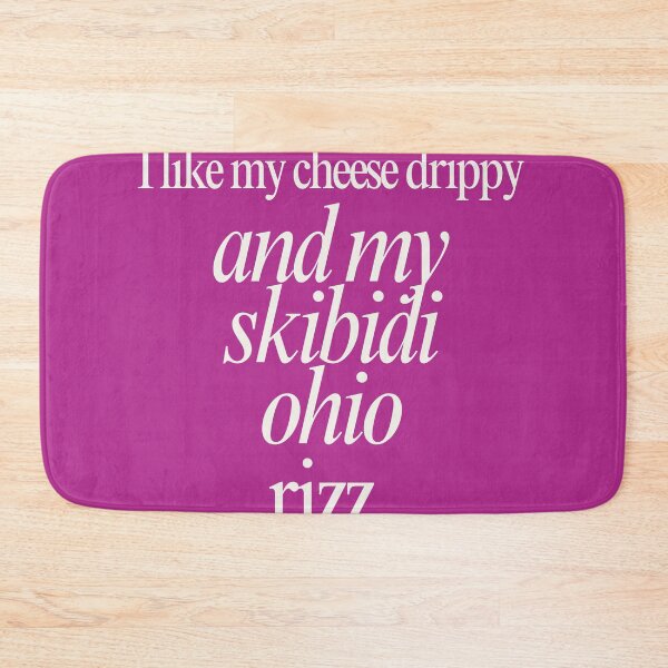 Artikelvorschau, Ich mag meinen Cheese Drippy und meinen Skibidi Ohio Rizz entworfen und verkauft von Femme Pastel Collective.