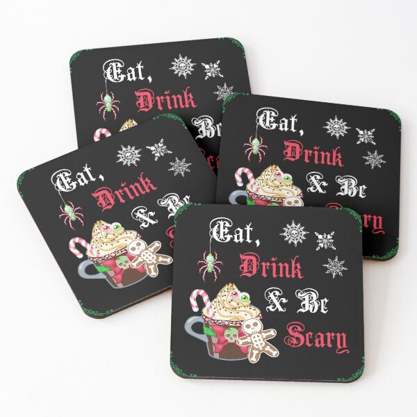 Item preview, Eat, Drink & Be Scary (Hexmas) designed and sold by Miss Lunaria.