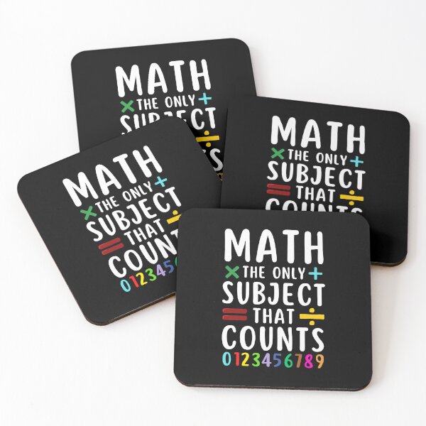Item preview, Math The Only Subject That Counts Funny Math Teacher Saying designed and sold by MouDantArts.
