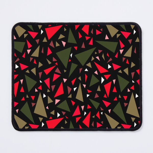Item preview, Olive red triangles geometric pattern designed and sold by fuzzyfox.