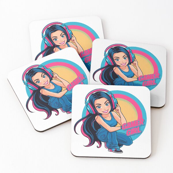 Item preview, Beautiful colorful gamer girl designed and sold by JonelleTshirts.