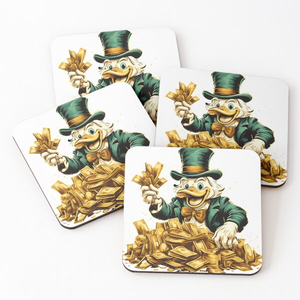 Item preview, Uncle Scrooge with Money Bags and Gold Bars designed and sold by AiArtestry.