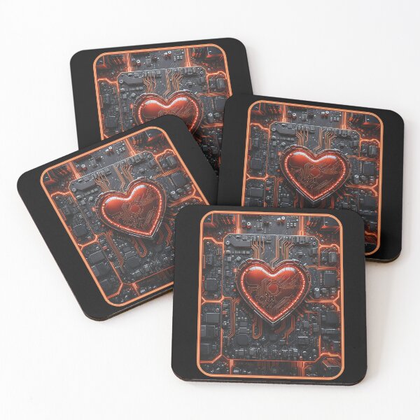 Item preview, Motherboard with glowing heart. designed and sold by Luggnagg.