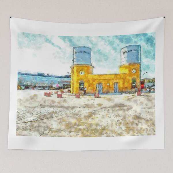 Item preview, View Pescara station from old station with bicycles designed and sold by Giuseppe Cocco.