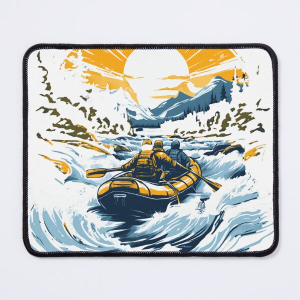 Item preview, White River Rafting Rough Rapids designed and sold by AiArtestry.