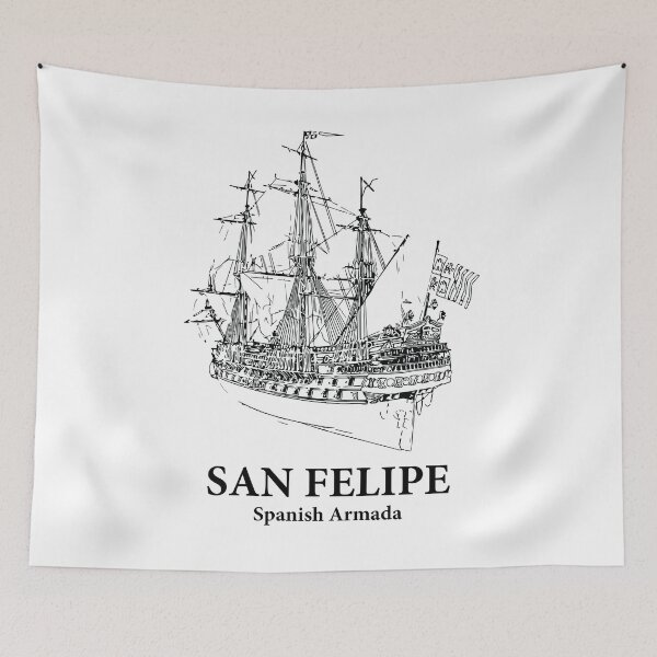 Artikelvorschau, San Felipe Spanische Armada entworfen und verkauft von Lakeric Cityscapes.
