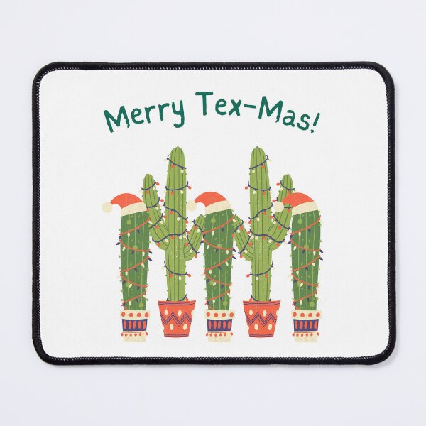 Item preview, Merry Tex-Mas Christmas Gift, Cactus Design, Winter Accessory with Cactus, Texan Xmas, Cocoa Gift, Christmas-Themed Texas Item. designed and sold by InHisImageGifts.