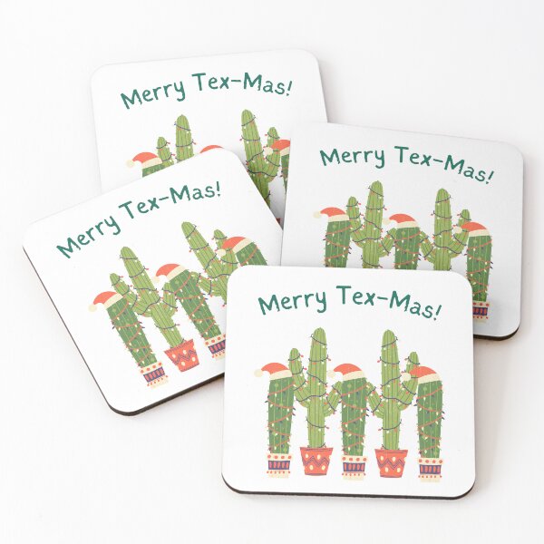 Item preview, Merry Tex-Mas Christmas Gift, Cactus Design, Winter Accessory with Cactus, Texan Xmas, Cocoa Gift, Christmas-Themed Texas Item. designed and sold by InHisImageGifts.