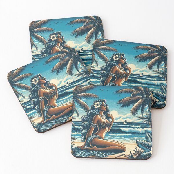 Item preview, GODDESS OF THE TROPICS - Blue Hibiscus Goddess designed and sold by GoddessTropics.