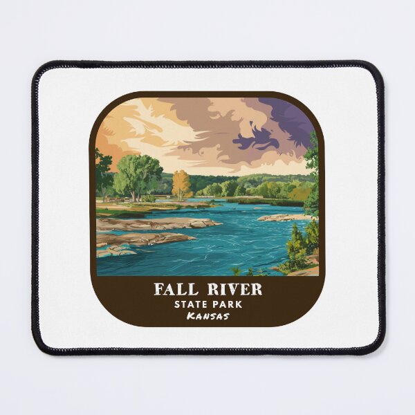 Item preview, Vintage Fall River State Park (Kansas State Park) designed and sold by RabbitK.