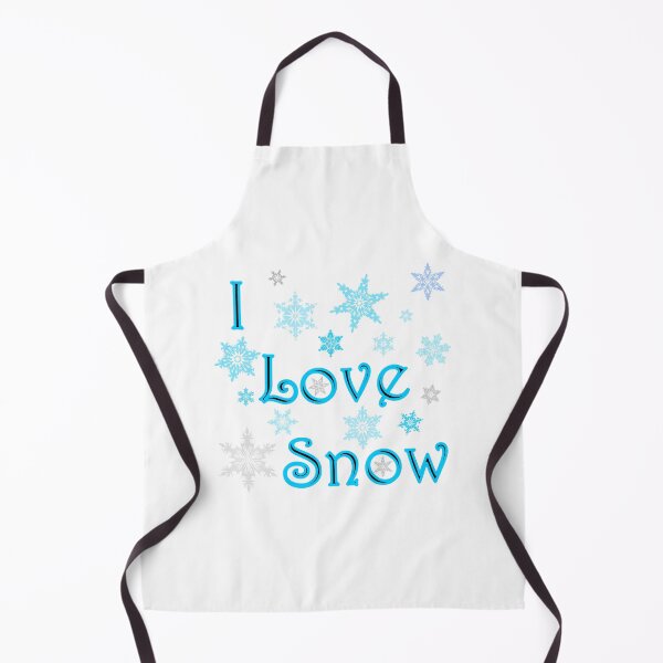 Item preview, I Love Snow with Snowflakes designed and sold by Inkhornmedia.