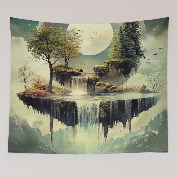 Item preview, Floating Island Waterfall designed and sold by bloorose.