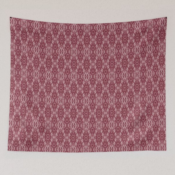 Item preview, Red dark geometric pattern retro vintage designed and sold by fuzzyfox.