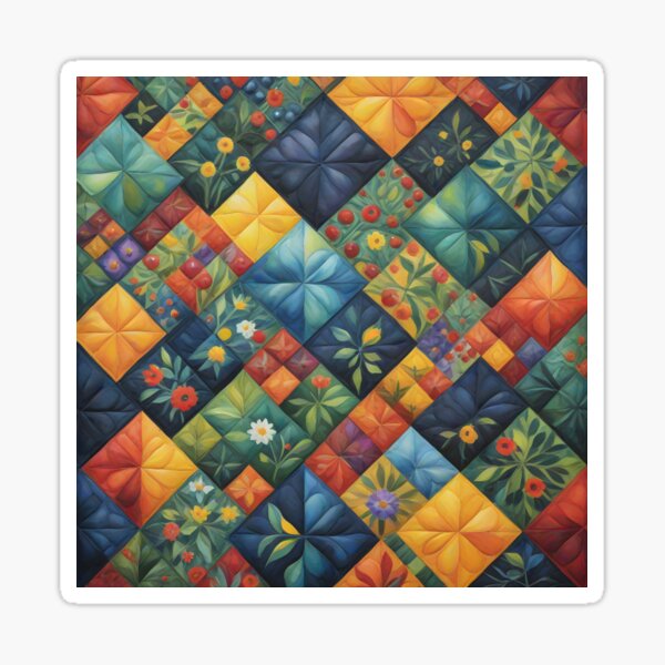 Item preview, Colorful Quilting Pattren - Quilting Lover - Funny Quilter designed and sold by Wiss2Arts.