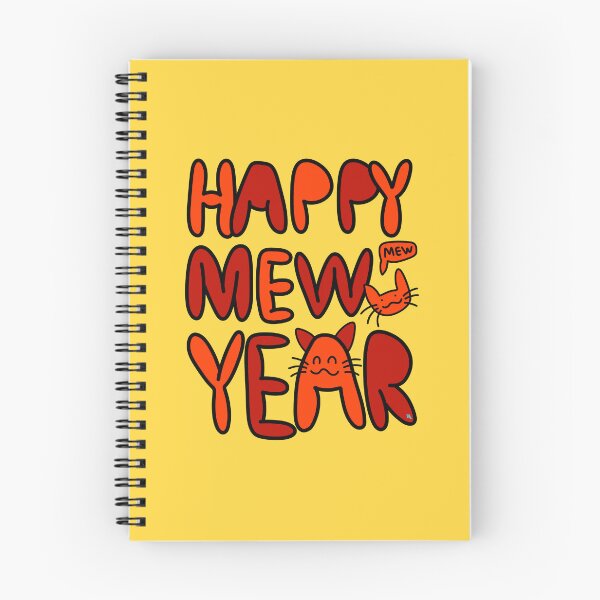 Item preview, Happy Mew Year Cats designed and sold by chowlet.