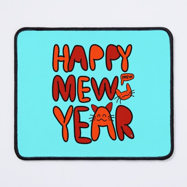 Item preview, Happy Mew Year Cats designed and sold by chowlet.