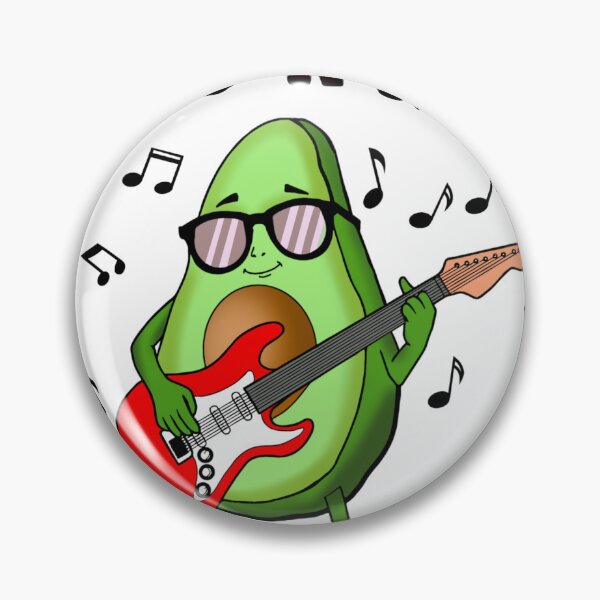 Item preview, Guac ’N Roll: Funny Avocado Rock T-Shirt designed and sold by Echala.