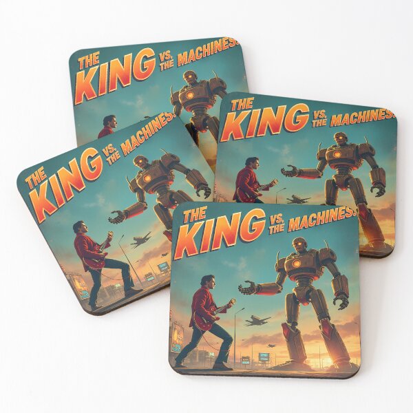 Item preview, The King VS the Machines! designed and sold by Pixel-Pig.