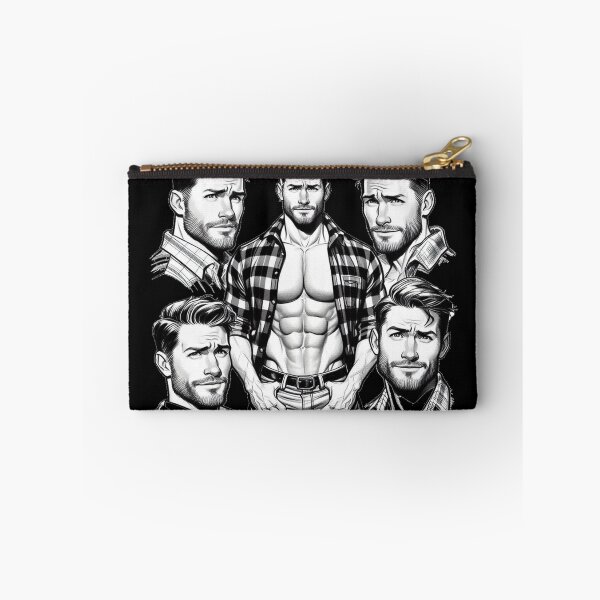 Item preview,  Lumberjack Hunk Heaven LGBTQ Gay Pride Color-In Graphic Design designed and sold by ItsAKinkThing.